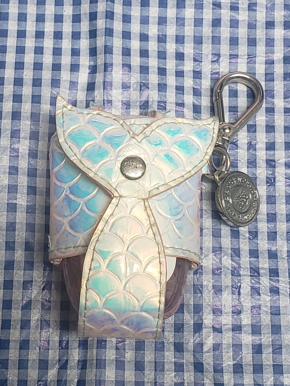 BBW Iridescent Mermaid Tail PocketBac Holder & Refill | Keychain Backpack Purse